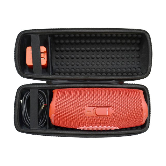 Funda rígida de viaje TANGJMXG para altavoz Bluetooth JBL Charge 4/Charge 5 negra 32 x 10,5 x 11 cm