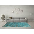 thumbnail image 3 of Ahgly Company Indoor Rectangle Oriental Light Blue Traditional Area Rugs, 8' x 12', 3 of 4