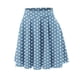 thumbnail image 4 of Minifalda clásica con cintura elástica para mujer: falda elegante y casual de corte A, 95 % poliéster, tallas reales, para todas las estaciones - S-XXL, 4 of 6