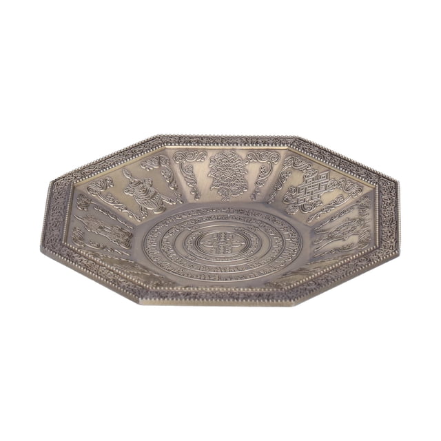Bandeja de sacrificio de fuego, bandeja de quema octagonal, bandeja de quema budista, accesorio de templo confiable y duradero