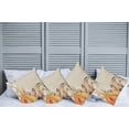 thumbnail image 6 of Ambesonne Romantic Throw Pillow Cover 4 Pack, Seashells Starfish, 18", Beige Ivory Cream, 6 of 6
