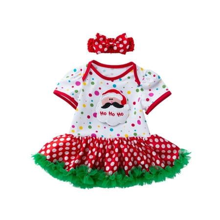 

Lumento Newborn Two Piece Suits Crew Neck Romper + Headband Set Elk Print Jumpsuit Sets Loose Outfits Buttons Style-L 66cm
