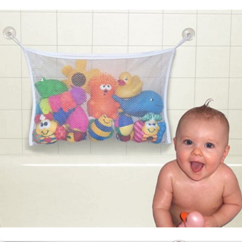 Clearance! Baby Bath Toys Storage Bag Bathroom Mesh Organizer with