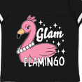 thumbnail image 4 of Inktastic Glam Pink Flamingo with Pearls Girls Toddler T-Shirt, 4 of 5