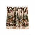 thumbnail image 2 of Christmas Oven Skirt Curtain, Kitchen Stove Skirt Cover with Tie Top, Rustic Xmas Botanical Decorative Cabinet Cover Dishwasher Curtain for Farmhouse Decor, 2 of 4