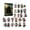 F, variant on Christmas Wicked 2D Advent Calendar 24 Pairs Blind Box Daily Surprises Mystery Collectible Toy Set Funny Figure Birthday Festival Gifts for Children
