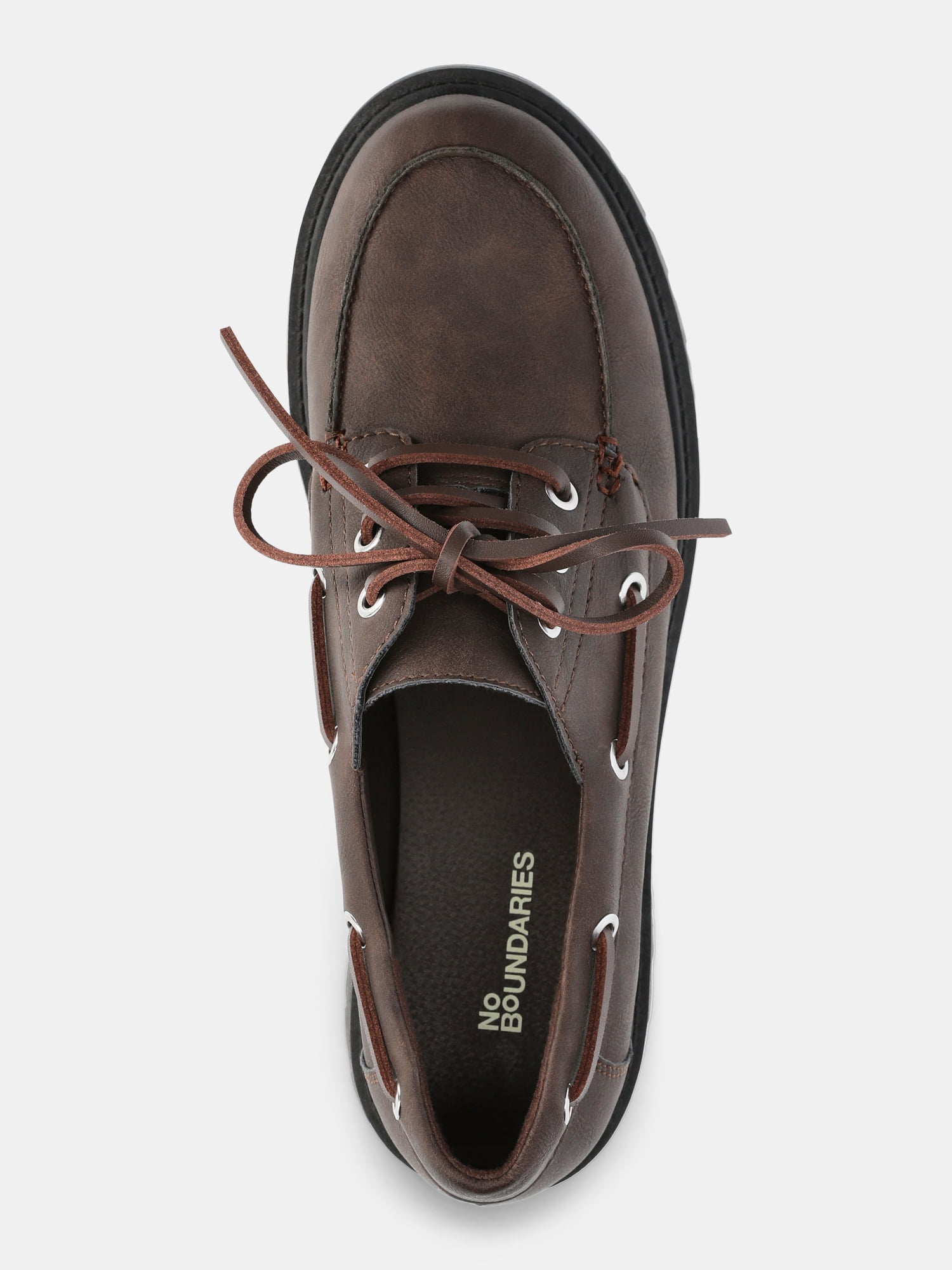 No Boundaries Women's Platform Boat Shoes