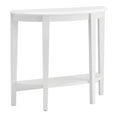 thumbnail image 5 of Furniture of America Lune 1-Shelf Wood White Pure Hallway Console Table, 5 of 10
