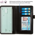 thumbnail image 2 of EP checkbook cover,Checkbook Cover for Duplicate Checks,RFID Checkbook Register Cute Wallet women Men Credit Card Holder (Strawberries), 2 of 9