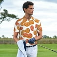 thumbnail image 3 of Honeii Peanuts4 print Polo Shirt, a classic short-sleeved, button-down golf shirt designed for menLarge, 3 of 6