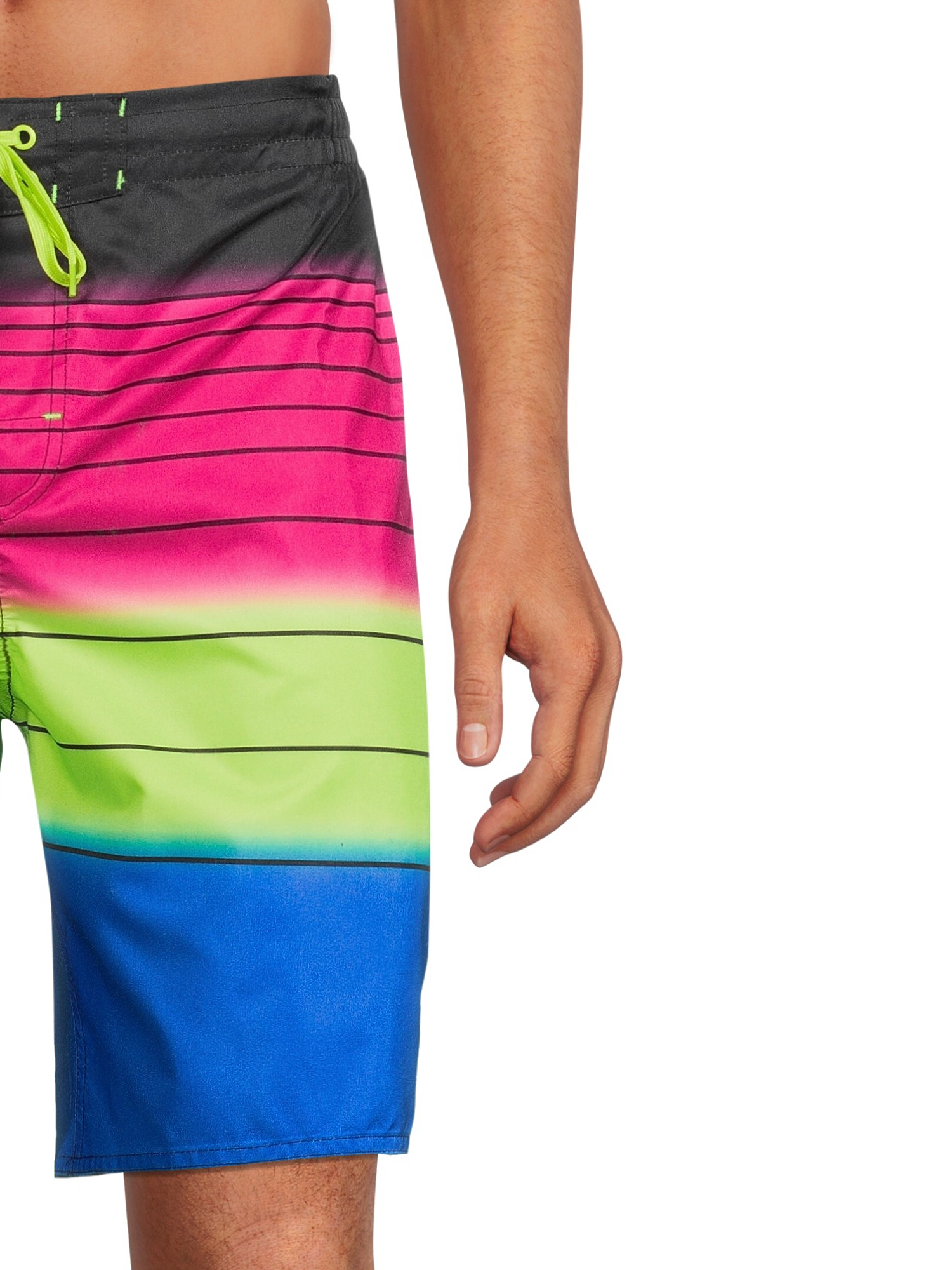 Laguna Men's Ombre Stripes 8.5" Swim Trunks, Sizes S-XL