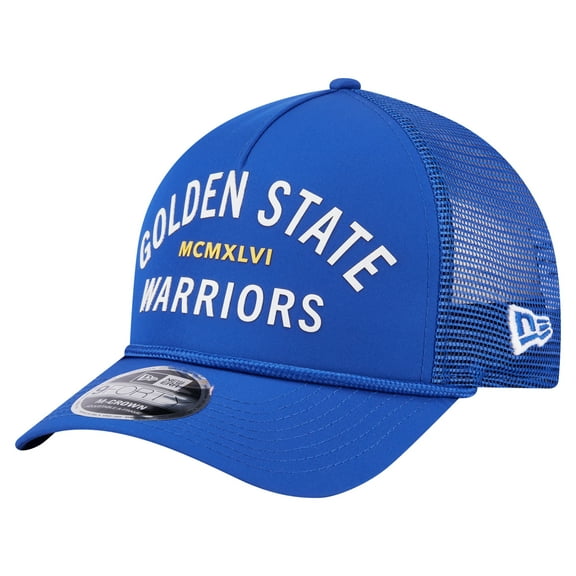 Men's-New Era  Royal Golden State Warriors Minimalist 9FORTY M-Crown Adjustable Hat