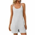 thumbnail image 2 of LOVZFMLL Combinaison Courte Sans Manches à Col Rond pour Femmes Gris m, 2 of 6