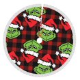 thumbnail image 1 of Faldas para árbol de Navidad Grin-Ch de 48 pulgadas, tapete para árbol de Navidad para fiestas de invierno, falda para árbol de Navidad para decoraciones navideñas rústicas, 1 of 1