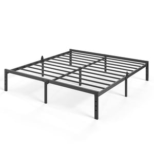 Auroral Zone 14-Inch King Metal Platform Bed, Heavy Duty
