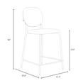 thumbnail image 3 of Inmod Sigfred Boucle Counter Stool (Set of 2), 3 of 3