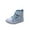 e#75Blue185, variant on CAIVO Girls Canvas Sneakers High Top Casual Shoes Toddlers Non- Lightweight Shoes With Detail Everyday Wear Holiday Kids Winter Solid Color Footwear