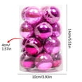 thumbnail image 3 of EUDIDV Holiday Decorations 16 PCS 4cm Plastic Christmas Ball Ornaments Hanging Pendants Indoor New Year Christmas Party Tree Decoration Christmas Balls Xmas Tree Ornaments, 3 of 7