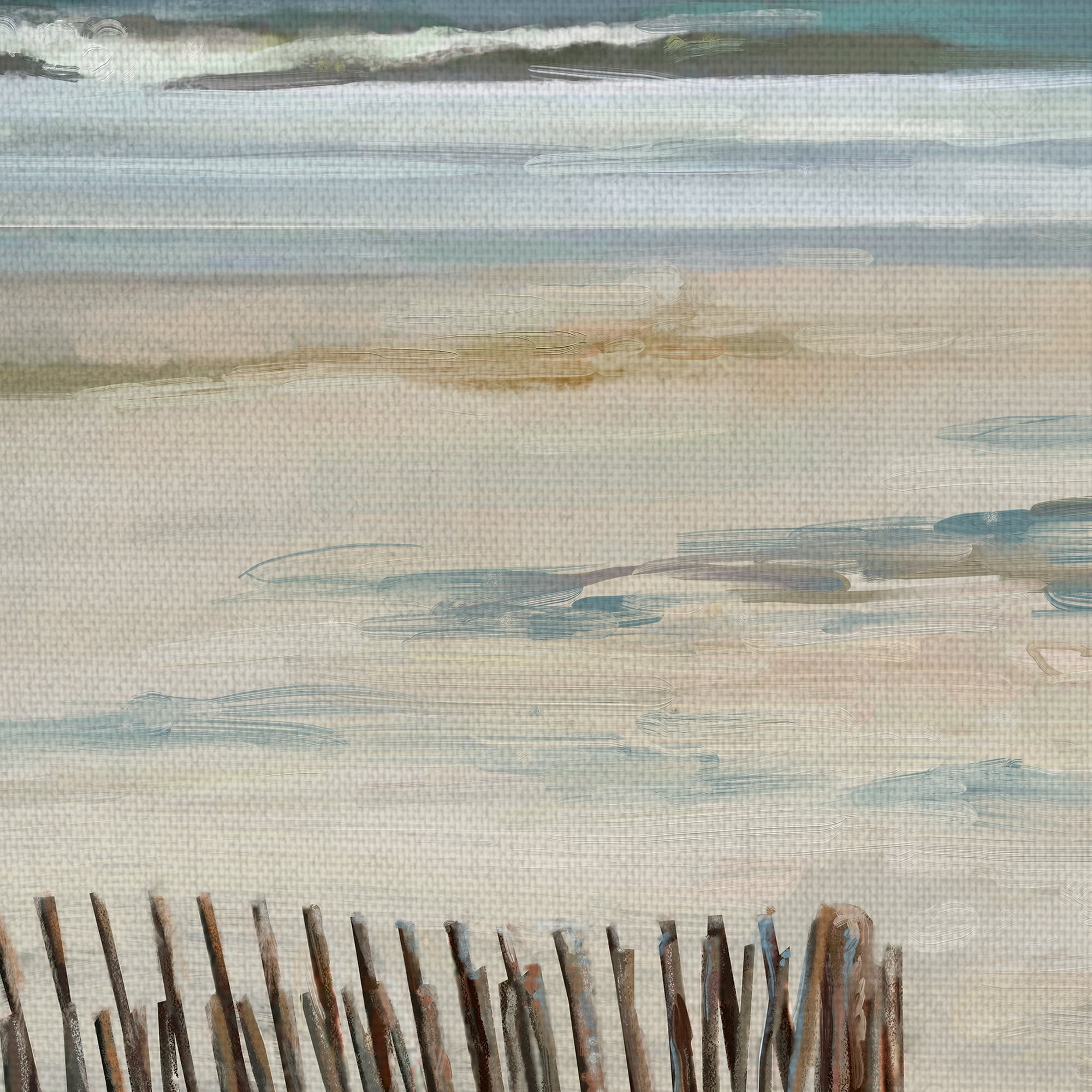 Masterpiece Art Gallery Perfect Day At The Beach I by Studio Arts Canvas Art Print 22" x 28"