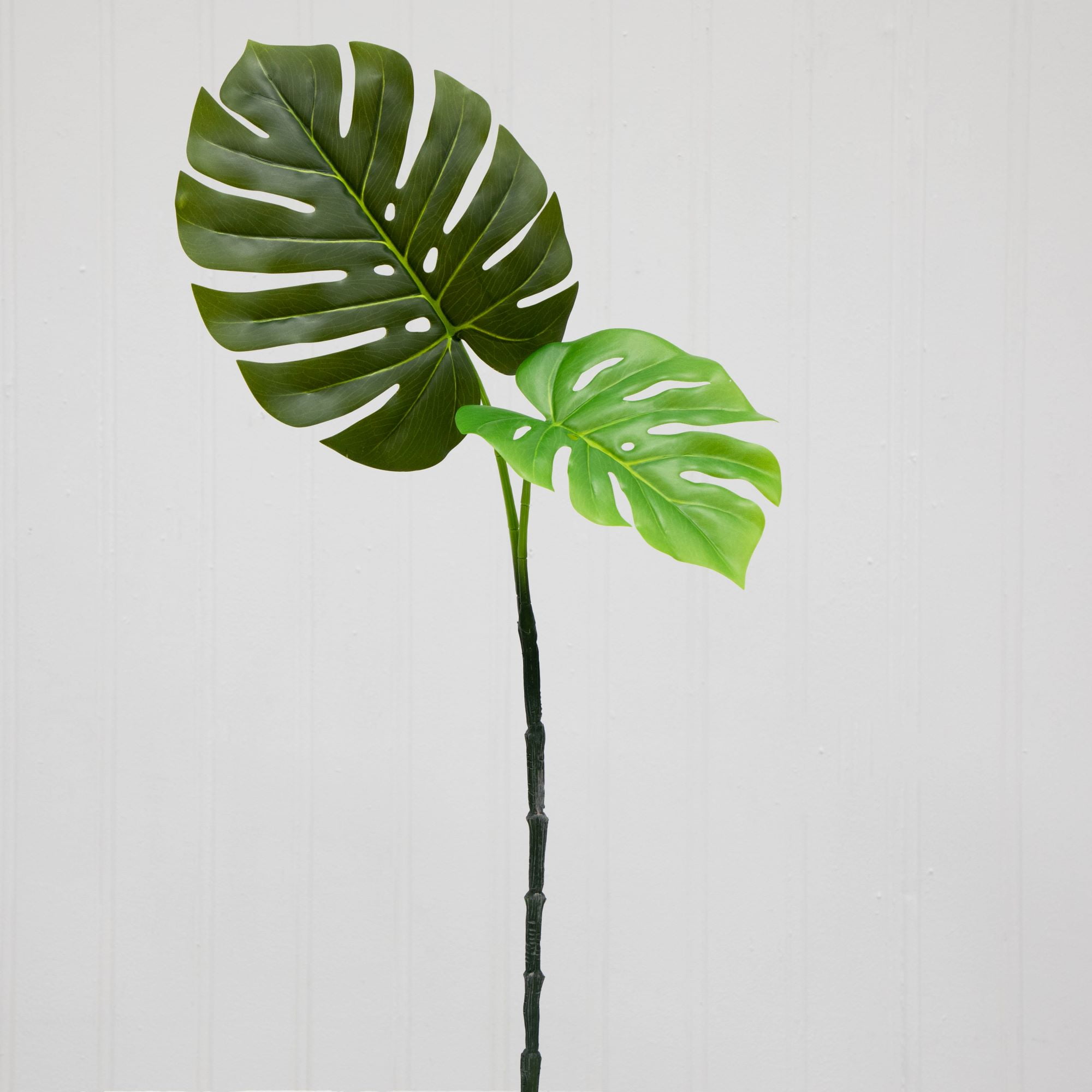 (2 pack) Mainstays 26"H Artificial Indoor Green Swiss Monstera Stem