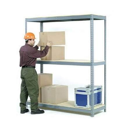 

Nexel Industries WR6367 3 Tier Wide Span Storage Rack- Gray - 72 x 36 x 84 in.