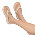 thumbnail image 5 of CHWshoes Platform Flip Flops for Women, Arch Support Cushion Thong Sandals, Thick Sole Pillow Slippers, Non-Slip Summer Beach Shoes Beige Size 36, 5 of 5
