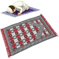 thumbnail image 3 of Muslim Prayer Mat Thin Portable Cotton Rectangle Blanket Supplies for Home Living RoomRed, 3 of 5