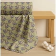 thumbnail image 4 of Soimoi Cotton Cambric Fabric Feather,Branch & Sloth Cartoon Print Fabric by Yard 42 Inch Wide, 4 of 7