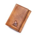thumbnail image 1 of Tonnylam Cartera de cuero genuino para hombre con ranura para varias tarjetas, cartera informal de moda con ranura para álbum de fotos, cepillo antirrobo, clip para dinero, 1 of 8
