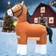 thumbnail image 2 of Decoración navideña inflable con forma de caballo de Clydesdale, 274 cm, de DomKom, 2 of 6