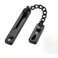 thumbnail image 1 of Cadenas para puertas, Cerradura de cadena para puerta antirrobo, Cerradura de pestillo de puerta con cadena de seguridad confiable de acero inoxidable Ideal para hotel en casa(Negro), 1 of 5