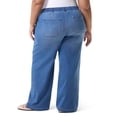thumbnail image 4 of Gloria Vanderbilt Swan Series Women's Plus Drawstring Pull On Wide Leg Jeans, Sizes 0X-4X, 4 of 5
