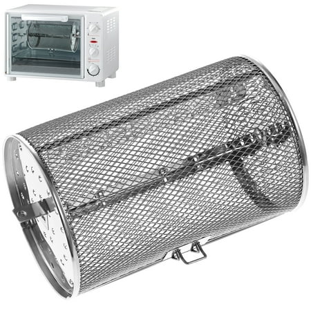 

Oven Cage 360° Rotatable Stainless Steel Oven Basket Rotisserie Roaster Basket for Baking Nuts Peanut BBQ Roaster Tool