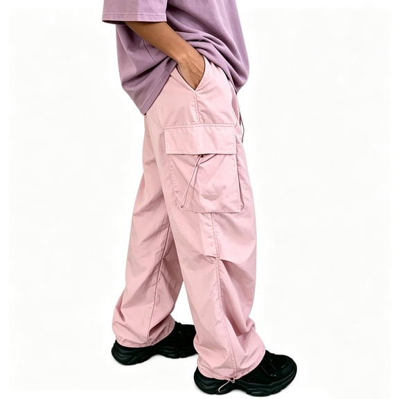 Big Men Casual Cargo Pants Stretch Twill Straight Leg Outdoor Hiking Pants S-XL