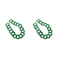 thumbnail image 1 of Collar Jumpingount Vintage de plástico acrílico grueso moda Paperclip Verde 2piezas, 1 of 6