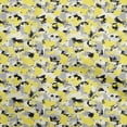 thumbnail image 1 of oneOone Velvet Yellow Fabric Abstracts Craft Projects Decor Fabric Printed By The Yard 58 Inch Wide, 1 of 5