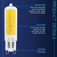 thumbnail image 6 of Luxrite G9 LED Bulb Dimmable 4.5W, 50 Watt Equivalent, 5000K Bright White, 450LM, Glass G9 Bi Pin Base, ETL 10 Pack, 6 of 6