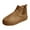 Brown-A, variant on Women Classic Ultra Mini Snow Boots, Faux Fur Lined Slip On Ankle Winter Booties, Womens Warm No Slip Short Boot 41 Hot Pink