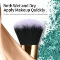 thumbnail image 4 of 18pcs Dark Green Makeup Brushes Set Soft Bristle Eyeshadow Foundation Cosmetic Brush Beauty Tools Complete Set, 4 of 5