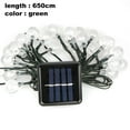 thumbnail image 2 of Guirnalda de luces solares con forma de globo, 30 luces de cadena para exteriores con bolas de cristal para decoración de patio, cenador y jardín, 2 of 5