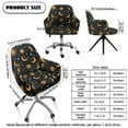 thumbnail image 7 of Xoenoiee Sun Moon Star Print Dining Room Chair Cover Velvet Curved Accent Chair Cover Armchair Cover Wingback Chair Protector Office Chair Cover for Kitchen Living Room, 7 of 7