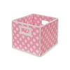 Badger Basket - Folding Basket, Pink Polka Dot