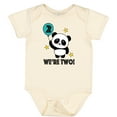 thumbnail image 3 of Inktastic Twins 2nd Birthday Panda Boys or Girls Baby Bodysuit, 3 of 5
