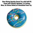 thumbnail image 2 of Slow Rising Squishy Donut Toy with Soft Pu Foam and Colorful Sprinkles, 2.4 Inches, Blue, for Relaxation, Simulated Toy, 2 of 3