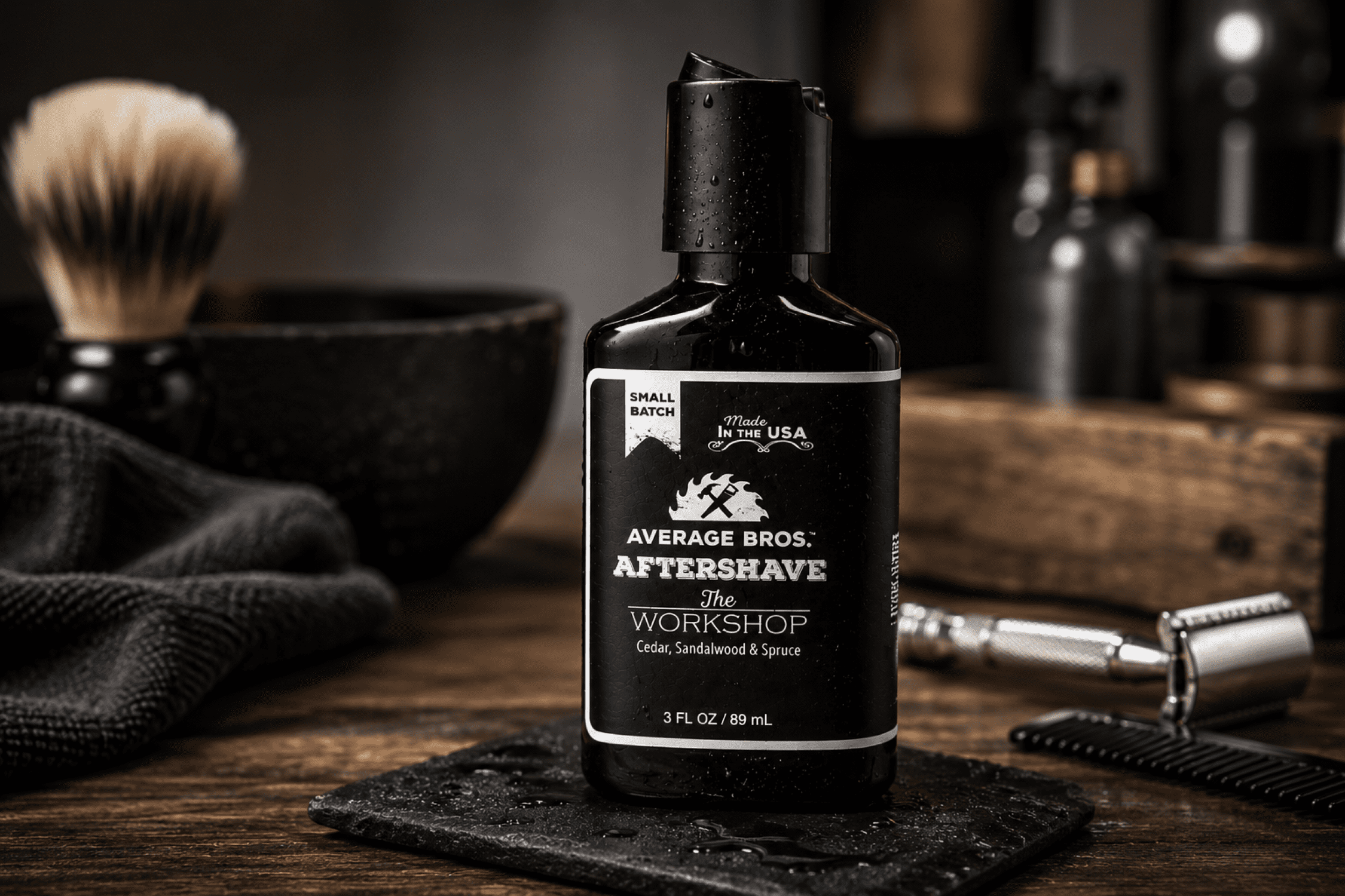 The Workshop Cedar Sandalwood & Spruce Aftershave Scented for Men