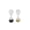 Black-30min, variant on Set of 2 Glass Hourglasses with White Sand, 8" Timer for Home Office, Modern Desk Décor & Mindfulness Display, Elegant Glass Design