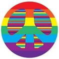 thumbnail image 1 of Tapis amusant pour enfant Paix multicolore nylon, 1 of 2