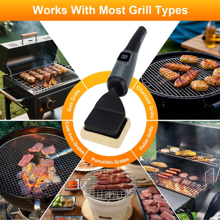 Foukus Electric Grill Brush Bristle-Free Cordless Cleaner photo 3