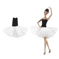 thumbnail image 2 of Vestido De Ballet Hecho A Mano En Tubo De 1/6 Hecho A Mano Para Muñecas De Moda Accesorios De Fiesta Blanco Baoblaze Vestido de ballet de muñeca, 2 of 6