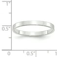 thumbnail image 3 of Bande Plate Légère en Or Blanc 14K 2.5mm Taille 10, 3 of 3